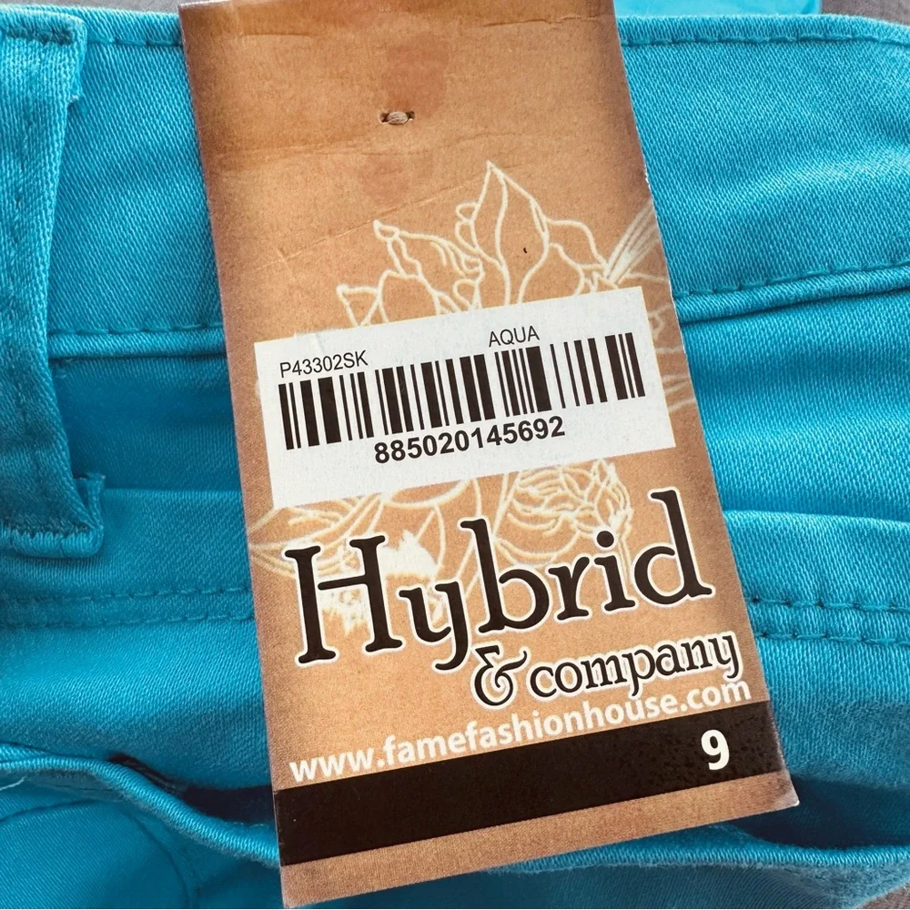 NEW! Hybrid & Company Skinny‎ Jeans Bum Lifter Turquoise 9 Cotton Blend Stretch - Picture 5 of 14